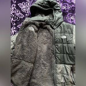 North face jacket reversible
